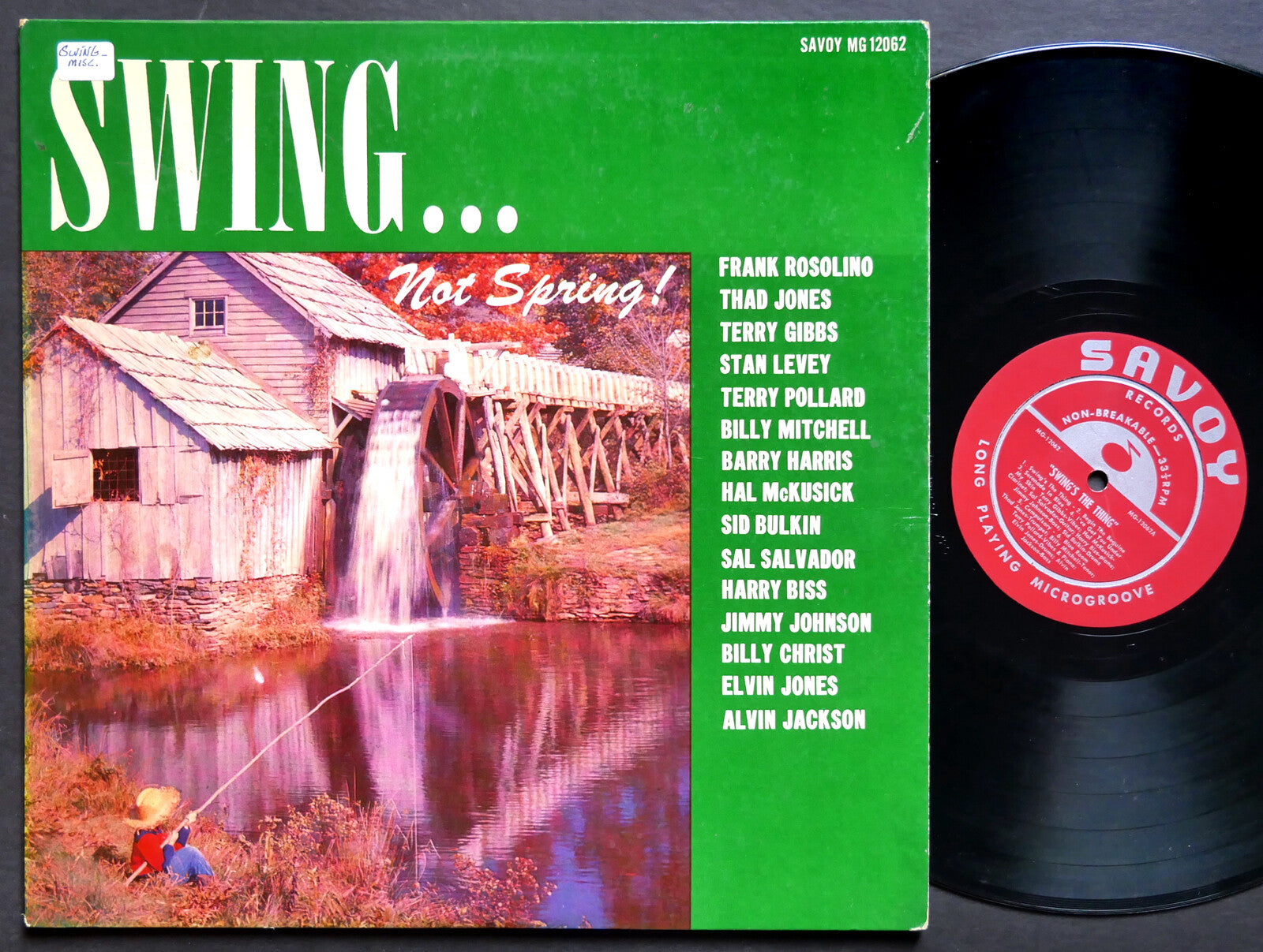 HAL MCKUSICK THAD JONES Swing Not Spring! LP SAVOY MG-12062 US 1956 RVG DG MONO