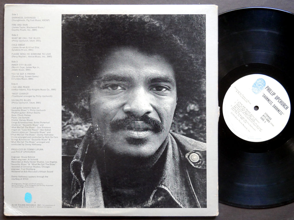 PHILLIP UPCHURCH Darkness, Darkness LP BLUE THUMB RECORDS BTS 6005 US 1972 JAZZ