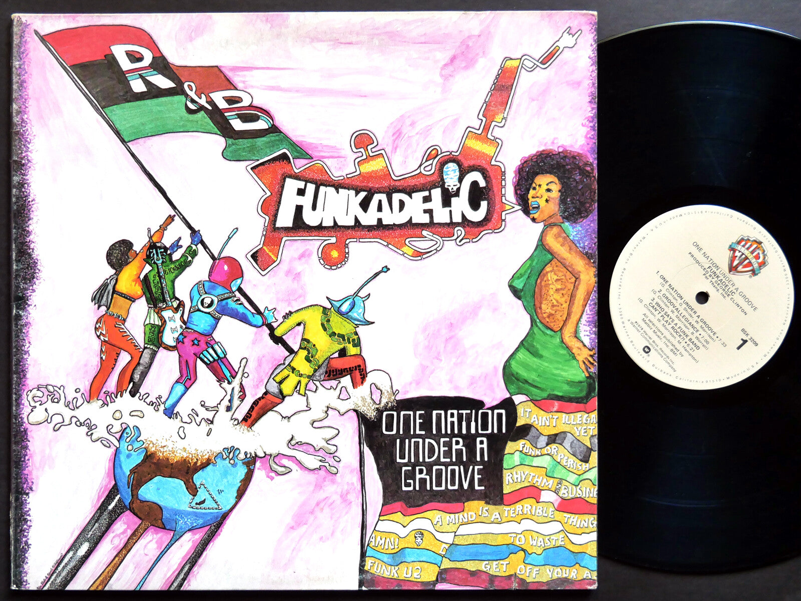 FUNKADELIC One Nation Under A Groove LP WARNER BROS. RECORDS BSK 3209 US 1978