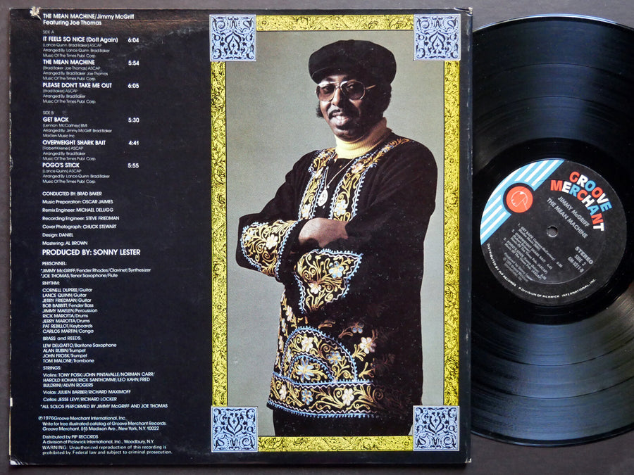 JIMMY MCGRIFF The Mean Machine LP GROOVE MERCHANT GM-3311 US 1976 Joe Thomas