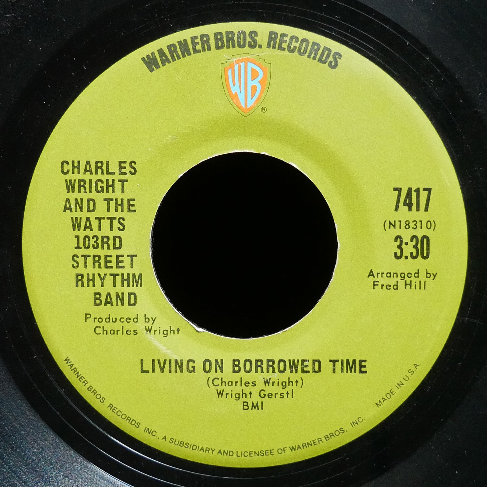 CHARLES WRIGHT WATTS 103RD STREET RHYTHM BAND Express Yourself 45 WARNER 7417