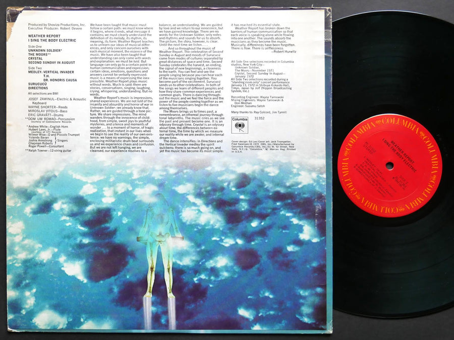 WEATHER REPORT I Sing The Body Electric LP COLUMBIA PC 31352 JAZZ Wayne Shorter