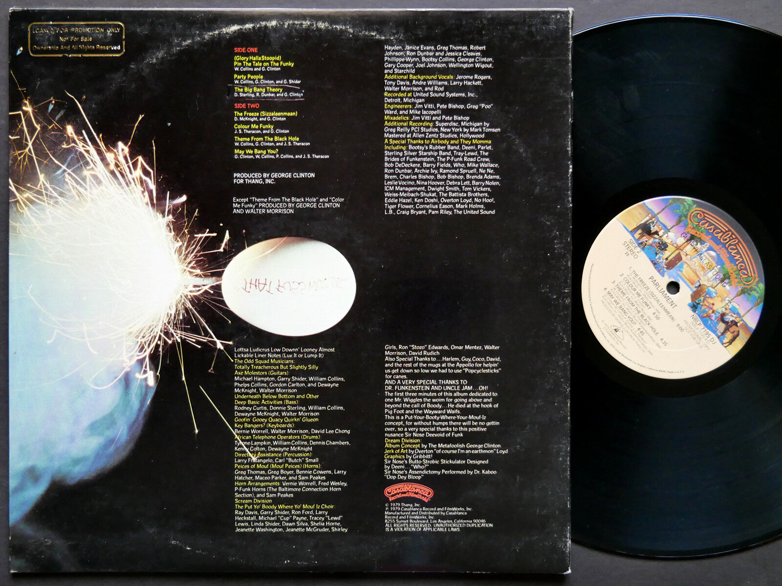 PARLIAMENT GloryHallaStoopid LP CASABLANCA NBLP 7195 US 1979 Soul P.Funk
