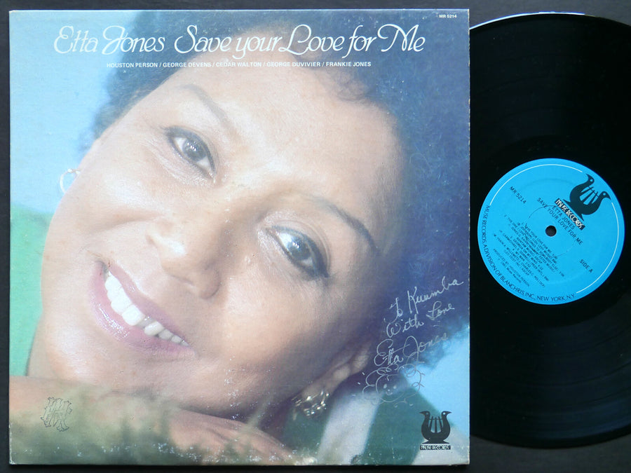 ETTA JONES Save Your Love For Me LP MUSE MR 5214 US 1981 Cedar Walton SIGNED