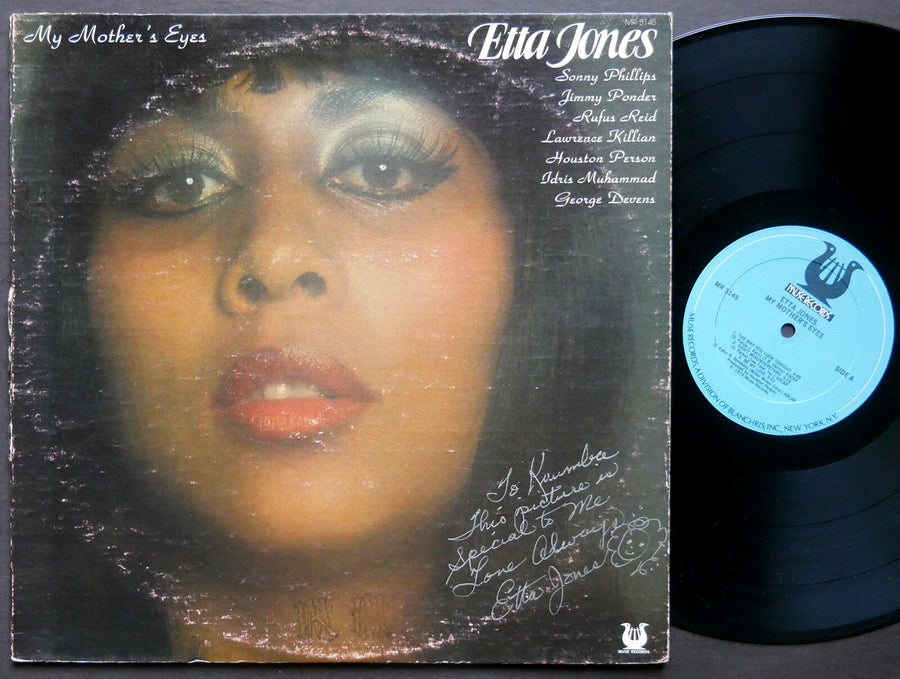 ETTA JONES My Mother's Eyes LP MUSE MR 5145 Idris Muhammad Sonny Phillips SIGNED