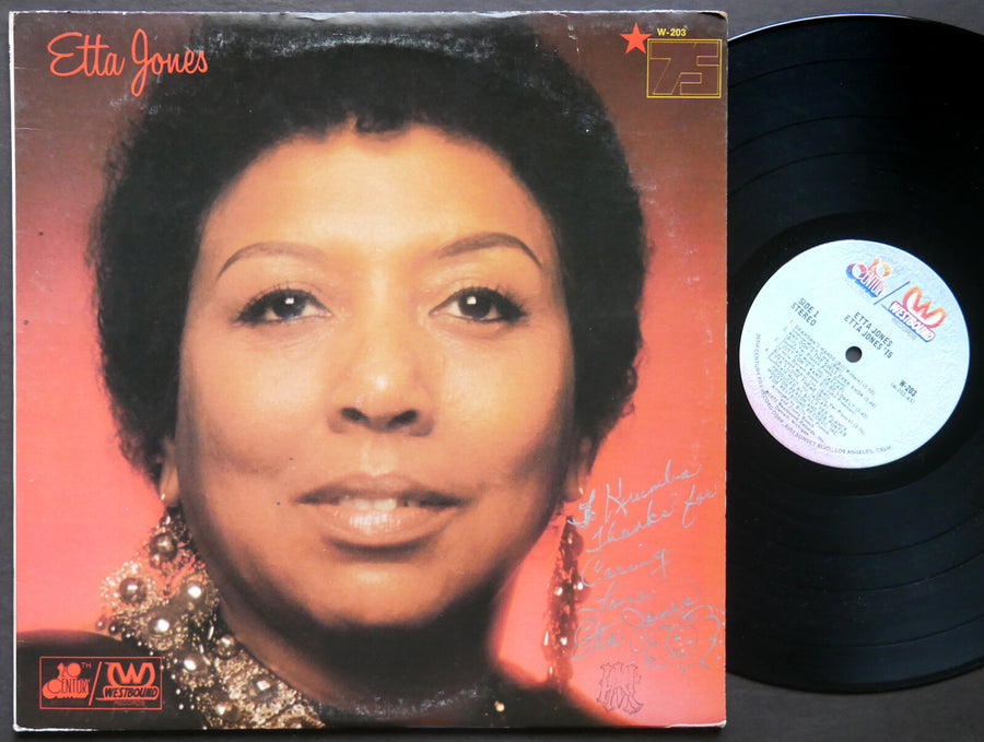 ETTA JONES '75 LP WESTBOUND W-203 US 1975 Cedar Walton Houston Person SINGED