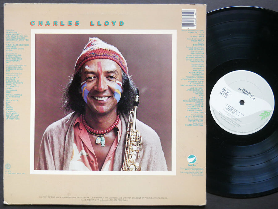 CHARLES LLOYD Weavings LP PACIFIC ARTS PAC7-123 US 1978 JAZZ