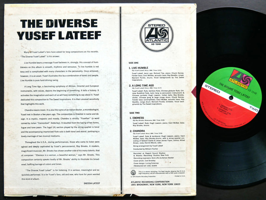 YUSEF LATEEF The Diverse LP ATLANTIC SD 1548 US 1970 Cecil McBee Bernard Purdie