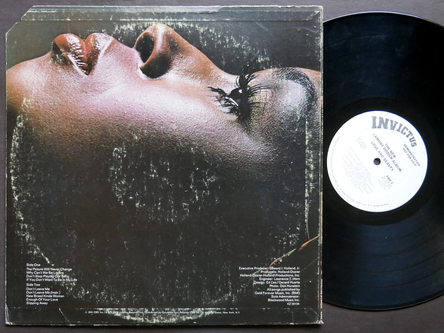 LAMONT DOZIER The New Album (Love And Beauty) LP INVICTUS KZ 33134 US 1974 PROMO