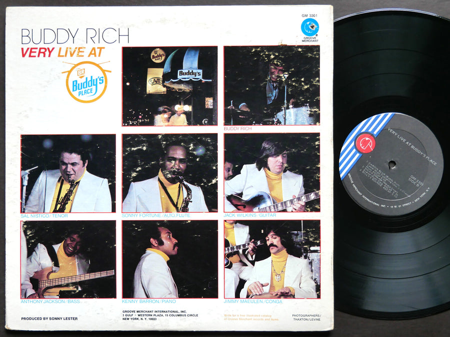 BUDDY RICH Very Live At Buddy's Place LP GROOVE MERCHANT GM 3301 Kenny Barron