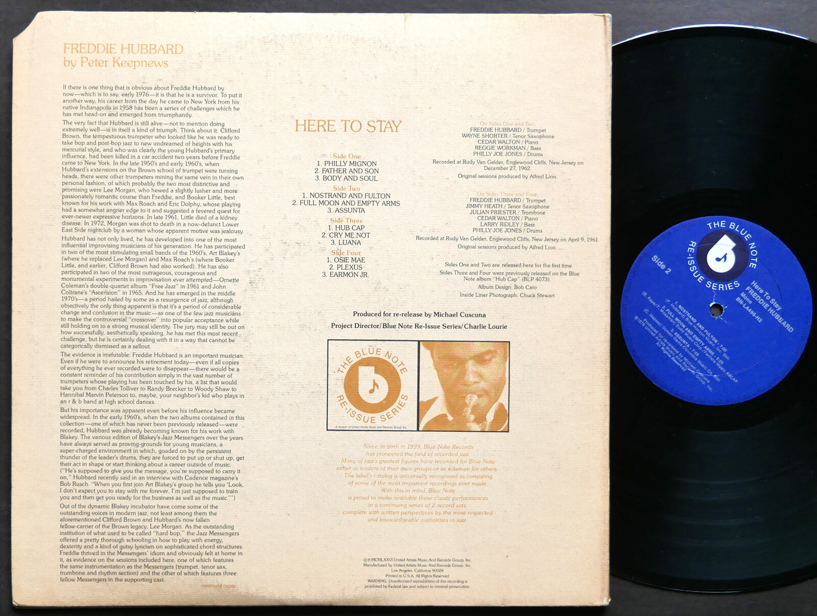 FREDDIE HUBBARD Here To Stay 2 x LP BLUE NOTE BN-LA496-H2 US 1976 Wayne Shorter