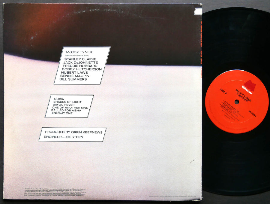 MCCOY TYNER Together LP MILESTONE M 9087 US '79 Bobby Hutcherson Freddie Hubbard