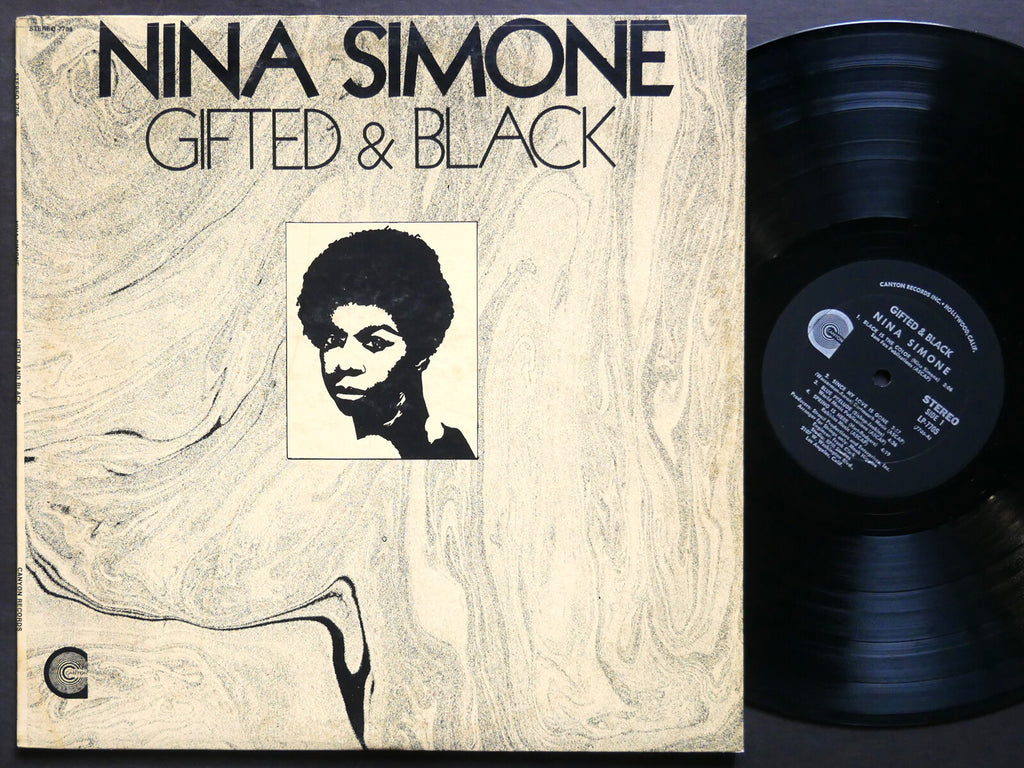 NINA SIMONE Gifted & Black LP CANYON RECORDS LP-7705 US 1970 Jazz Blues VG+