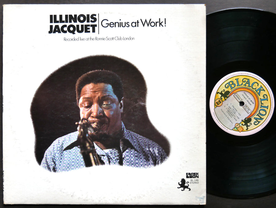 ILLINOIS JACQUET Genius At Work! LP BLACK LION RECORDS BL-146 US 1971 JAZZ