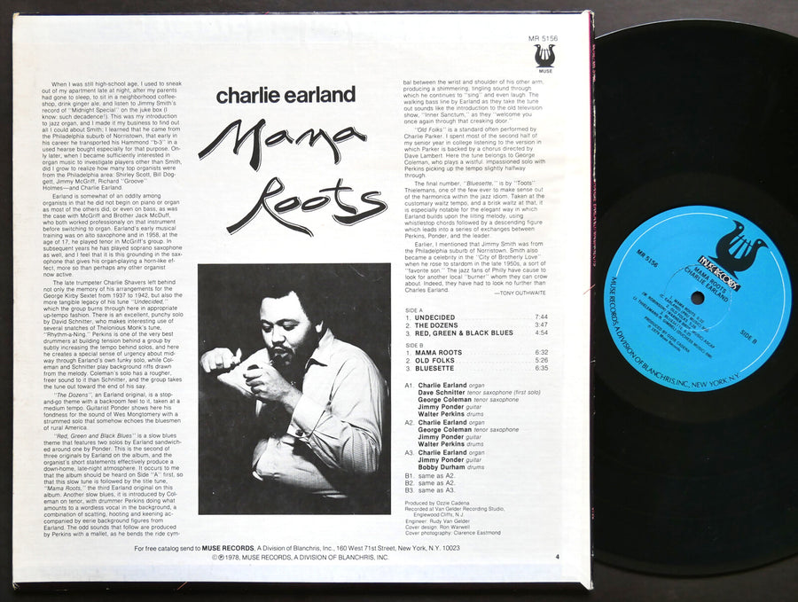 SIGNED by CHARLIE EARLAND Mama Roots LP MUSE RECORDS MR 5156 US 1978 JAZZ