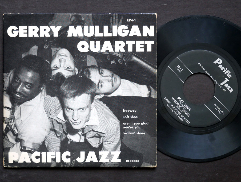 GERRY MULLIGAN Quartet CHET BAKER 7" PACIFIC JAZZ RECORDS EP4-1 US 1952 45 RPM