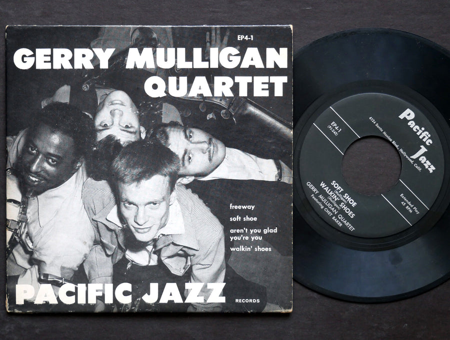 GERRY MULLIGAN Quartet CHET BAKER 7" PACIFIC JAZZ RECORDS EP4-1 US 1952 45 RPM
