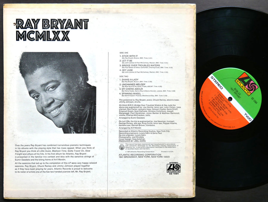 RAY BRYANT MCMLXX LP ATLANTIC SD 1564 US 1970 JAZZ