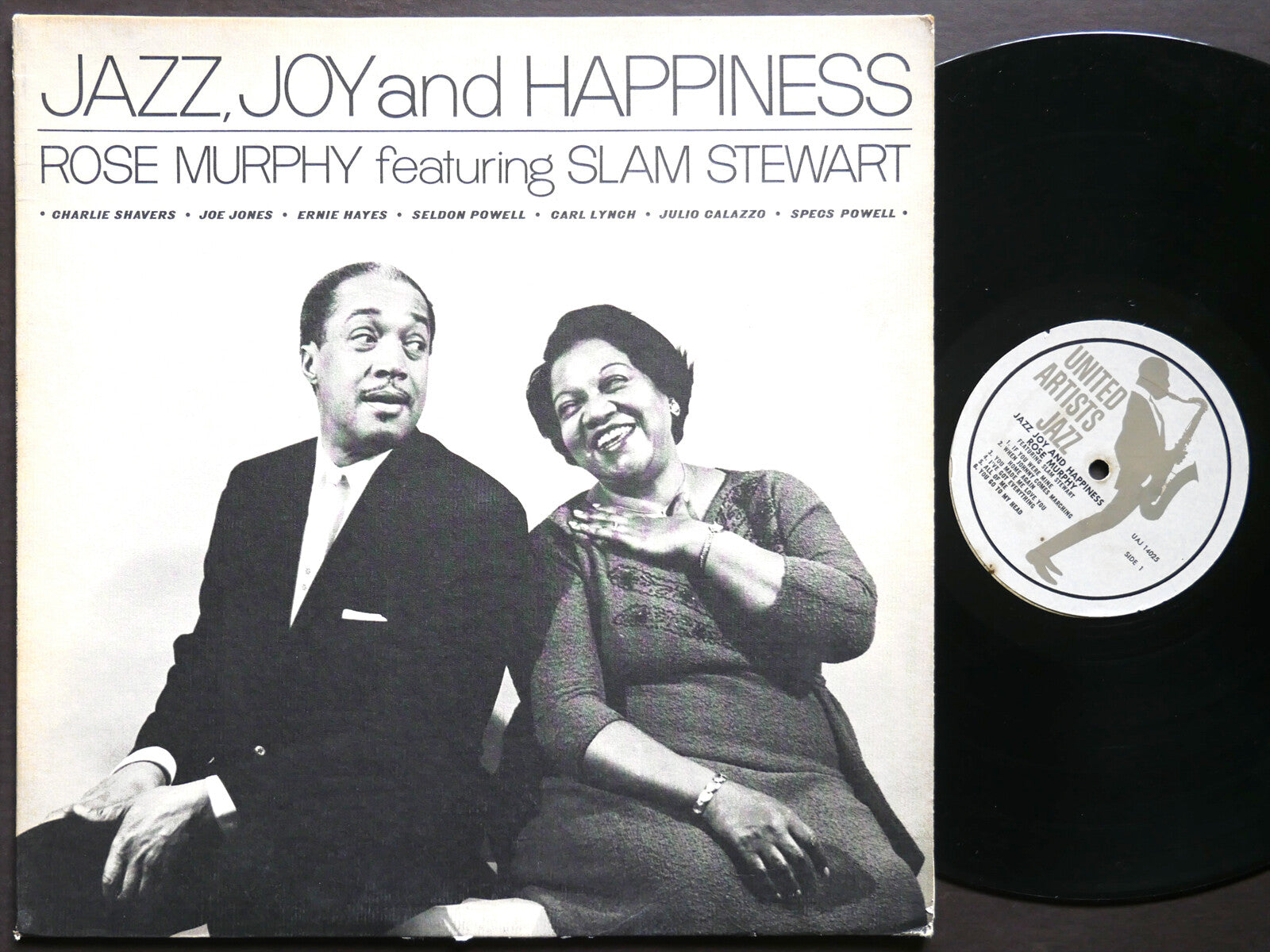 ROSE MURPHY SLAM STEWART Jazz, Joy And Happiness LP UNITED ARTISTS UAJ 14025 EAR
