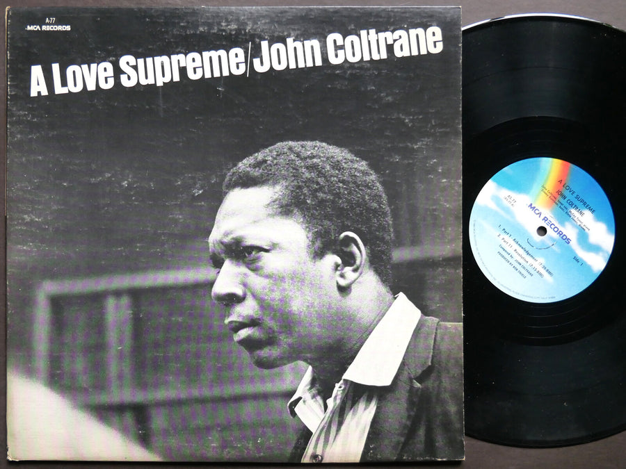 JOHN COLTRANE A Love Supreme LP MCA RECORDS AS 77 McCoy Tyner Elvin Jones