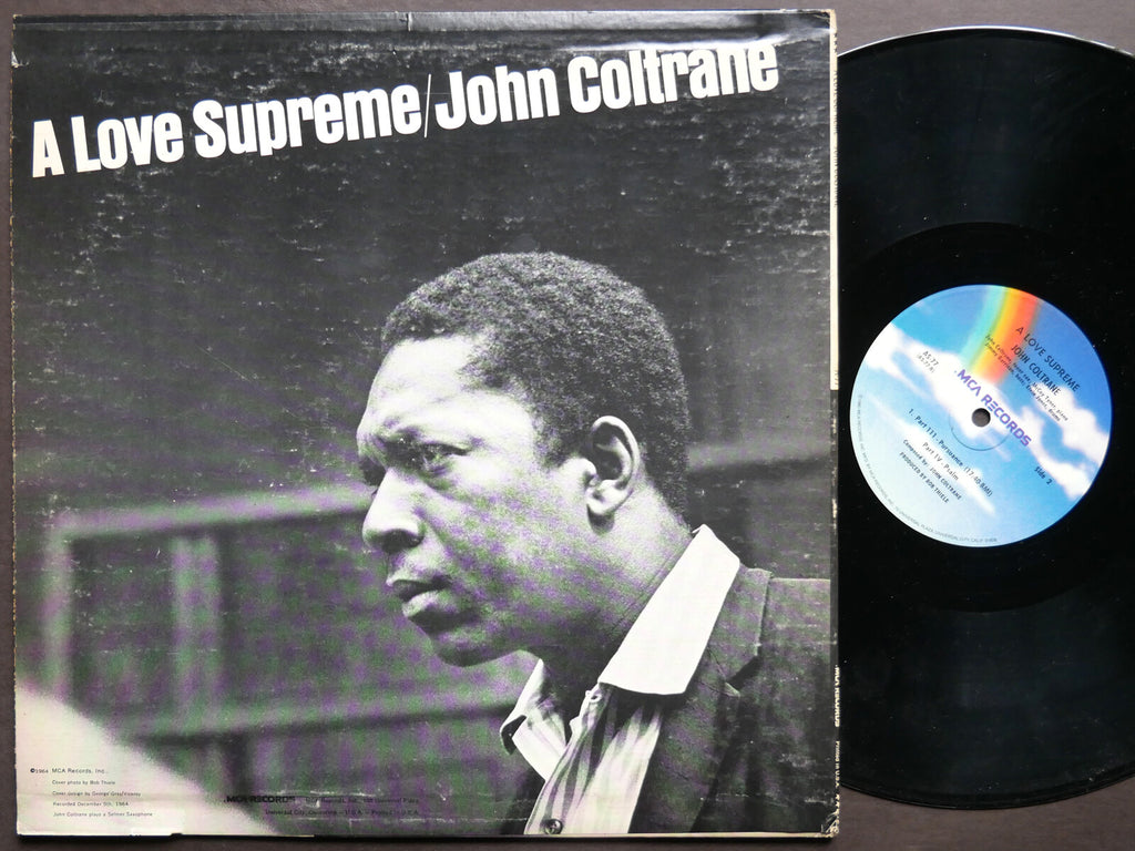 JOHN COLTRANE A Love Supreme LP MCA RECORDS AS 77 McCoy Tyner Elvin Jones