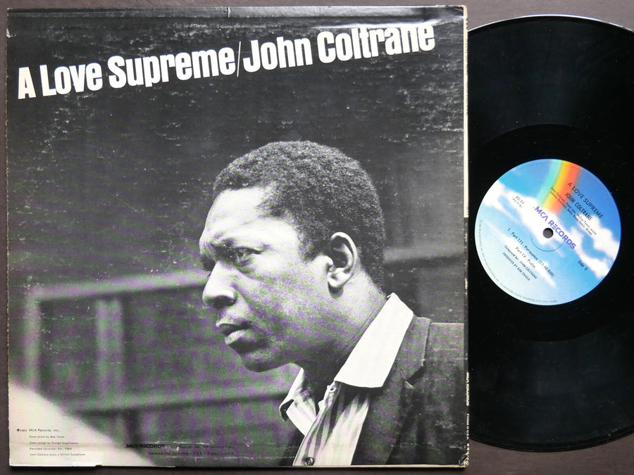 JOHN COLTRANE A Love Supreme LP MCA RECORDS AS 77 McCoy Tyner Elvin Jones