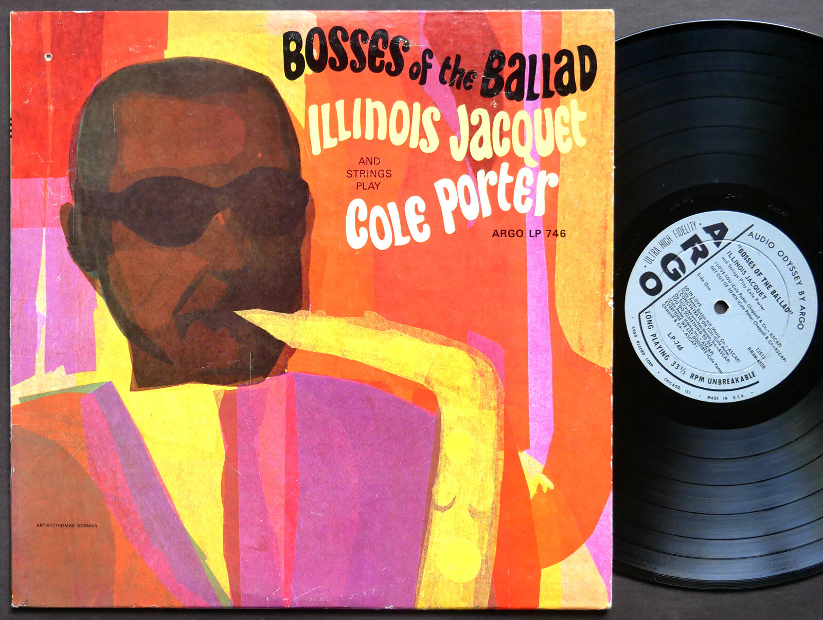 ILLINOIS JACQUET Bosses Of The Ballad LP ARGO LP-746 US 1964 JAZZ DG MONO