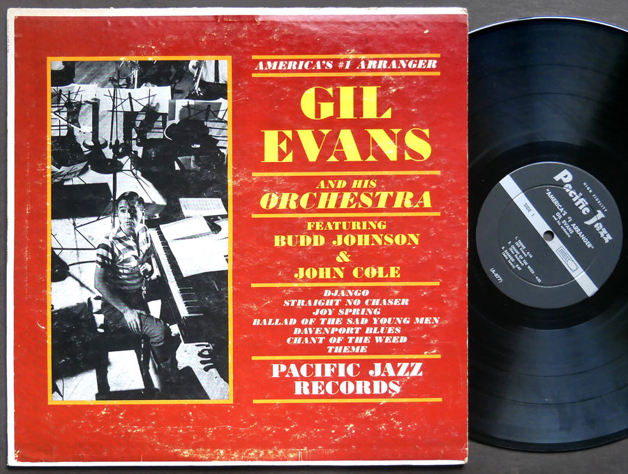 GIL EVANS BUDD JOHNSON JOHN COLE America's #1 Arranger PACIFIC JAZZ PJ-28 MONO