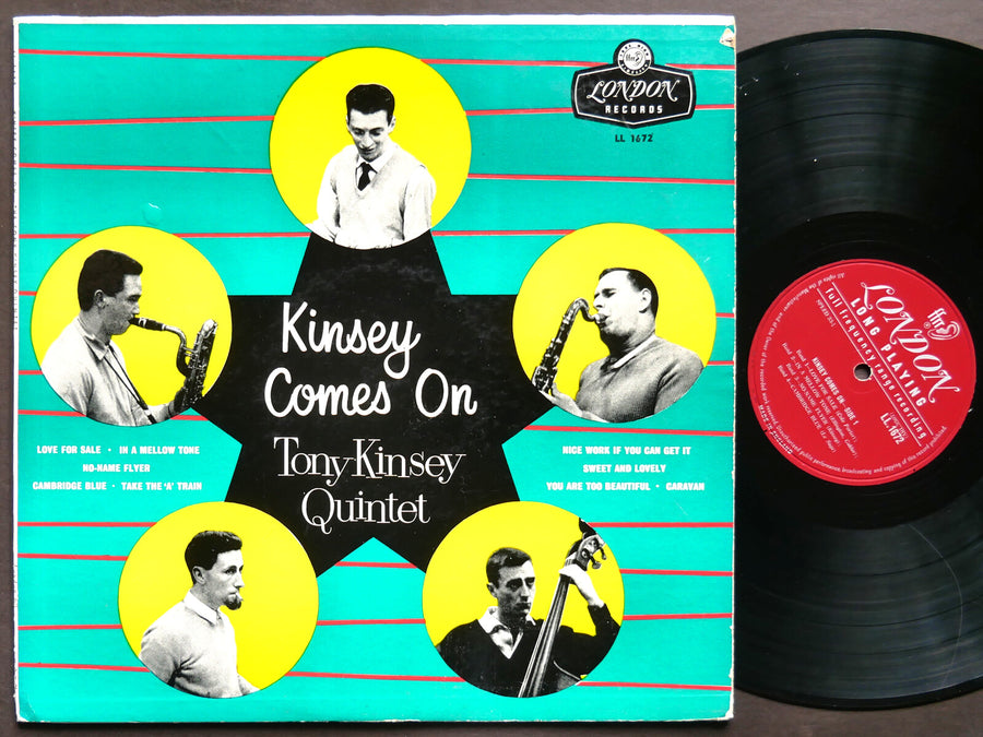 TONY KINSEY Quintet Kinsey Comes On LP LONDON RECORDS LL 1672 UK 1957 MONO