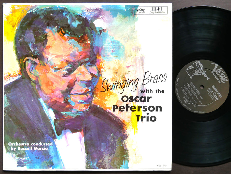 OSCAR PETERSON TRIO Swinging Brass LP VERVE RECORD MG V-8364 US 1960 DG MONO VG+