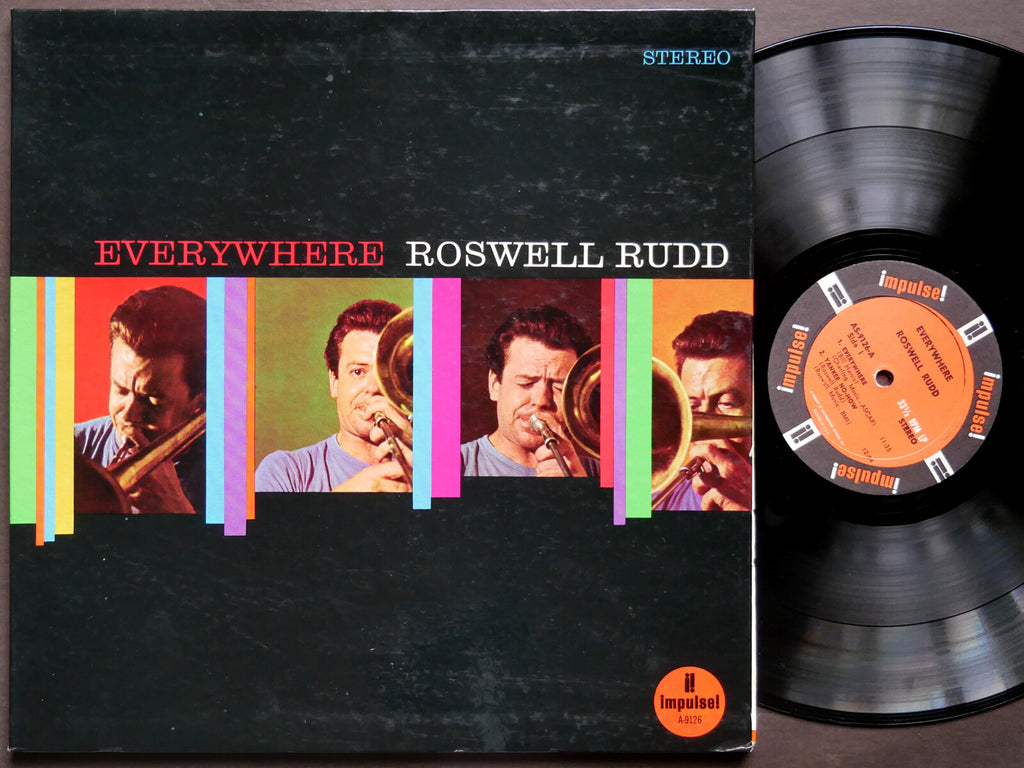 ROSWELL RUDD Everywhere LP IMPULSE! AS-9126 US 1967 JAZZ Giuseppi Logan CLEAN