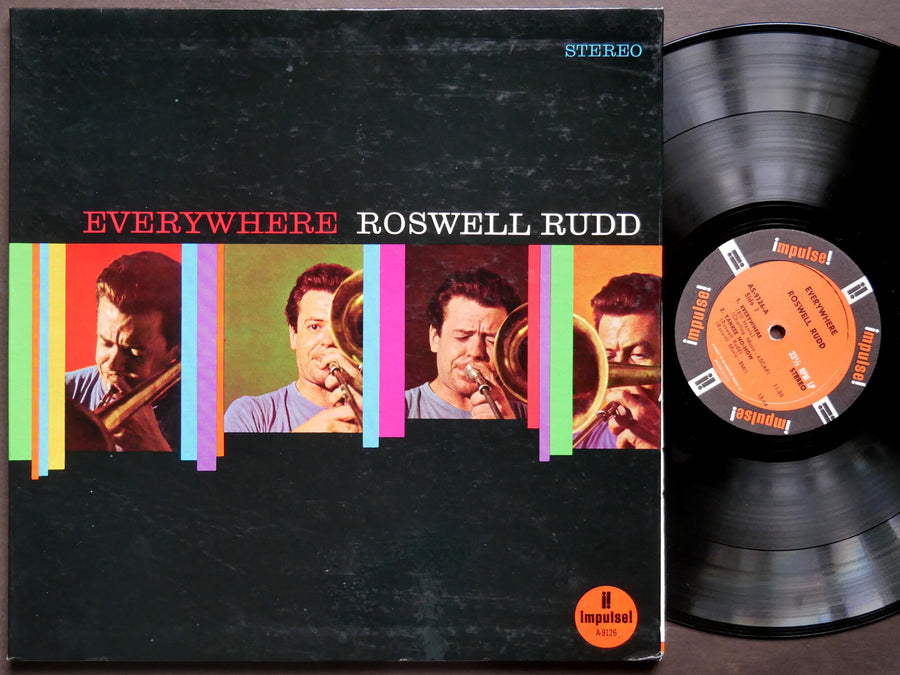 ROSWELL RUDD Everywhere LP IMPULSE! AS-9126 US 1967 JAZZ Giuseppi Logan CLEAN