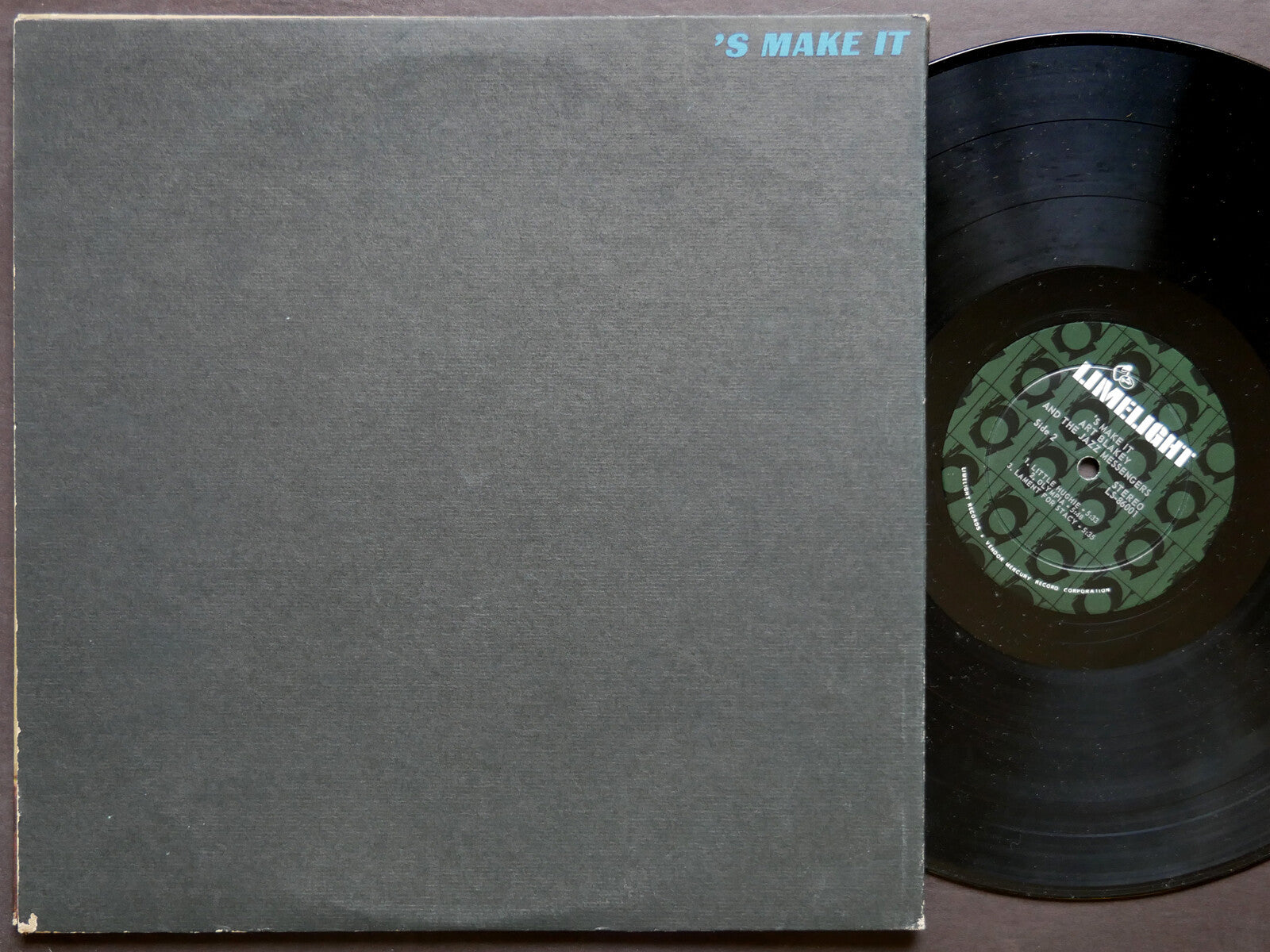 ART BLAKEY & The Jazz Messengers 'S Make It LP LIMELIGHT LS 86001 DG Lee Morgan