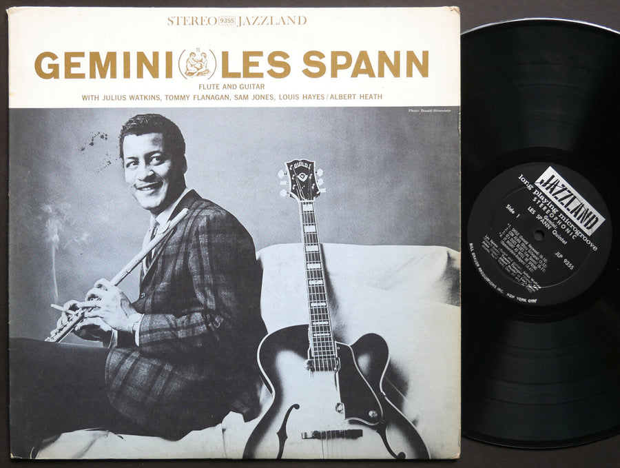 LES SPANN Gemini LP JAZZLAND JLP 935S US 1961 DG ST Tommy Flanagan Sam Jones