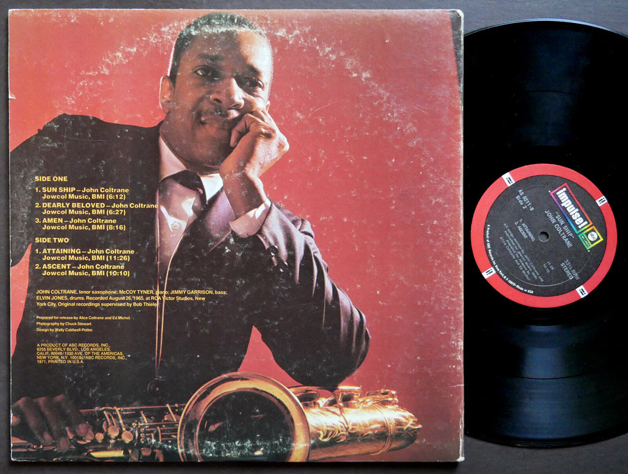 JOHN COLTRANE Sun Ship LP IMPULSE! AS-9211 US 1971 McCoy Tyner Elvin Jones CLEAN