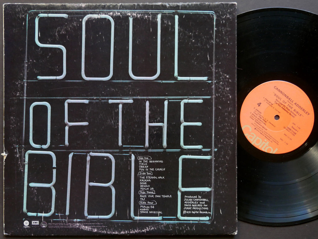 CANNONBALL NAT ADDERLEY RICK HOLMES Soul Of The Bible 2 x LP CAPITOL SABB-11120