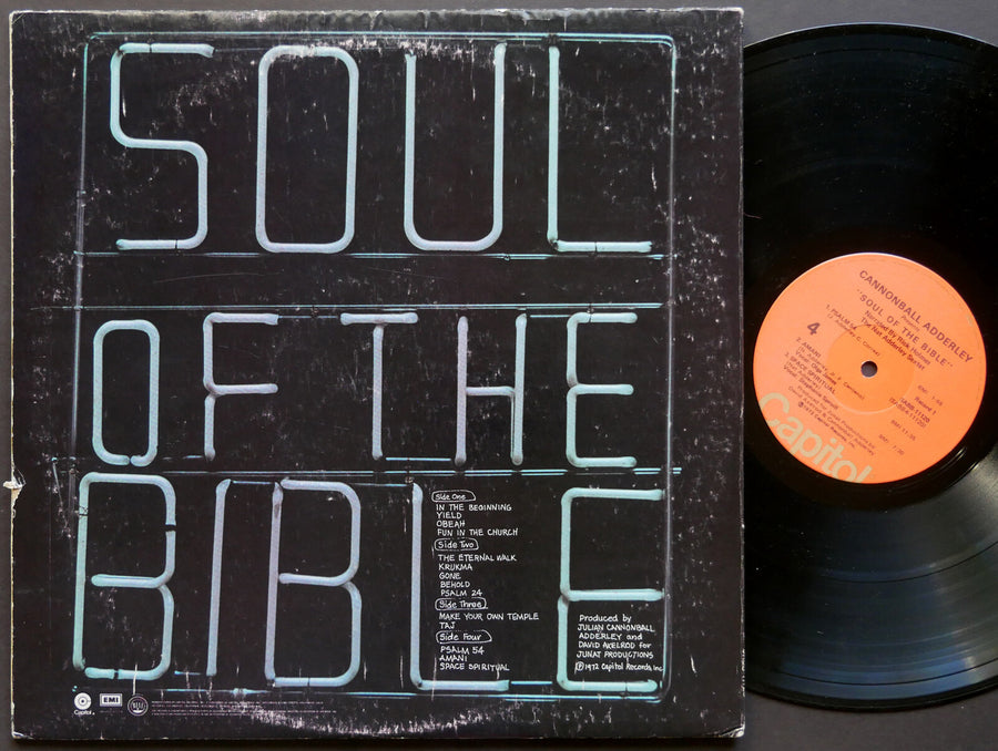 CANNONBALL NAT ADDERLEY RICK HOLMES Soul Of The Bible 2 x LP CAPITOL SABB-11120