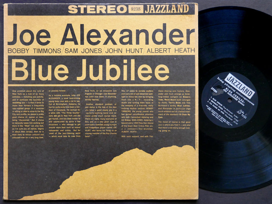JOE ALEXANDER Blue Jubilee LP JAZZLAND JLP 923S DG ST Bobby Timmons Sam Jones
