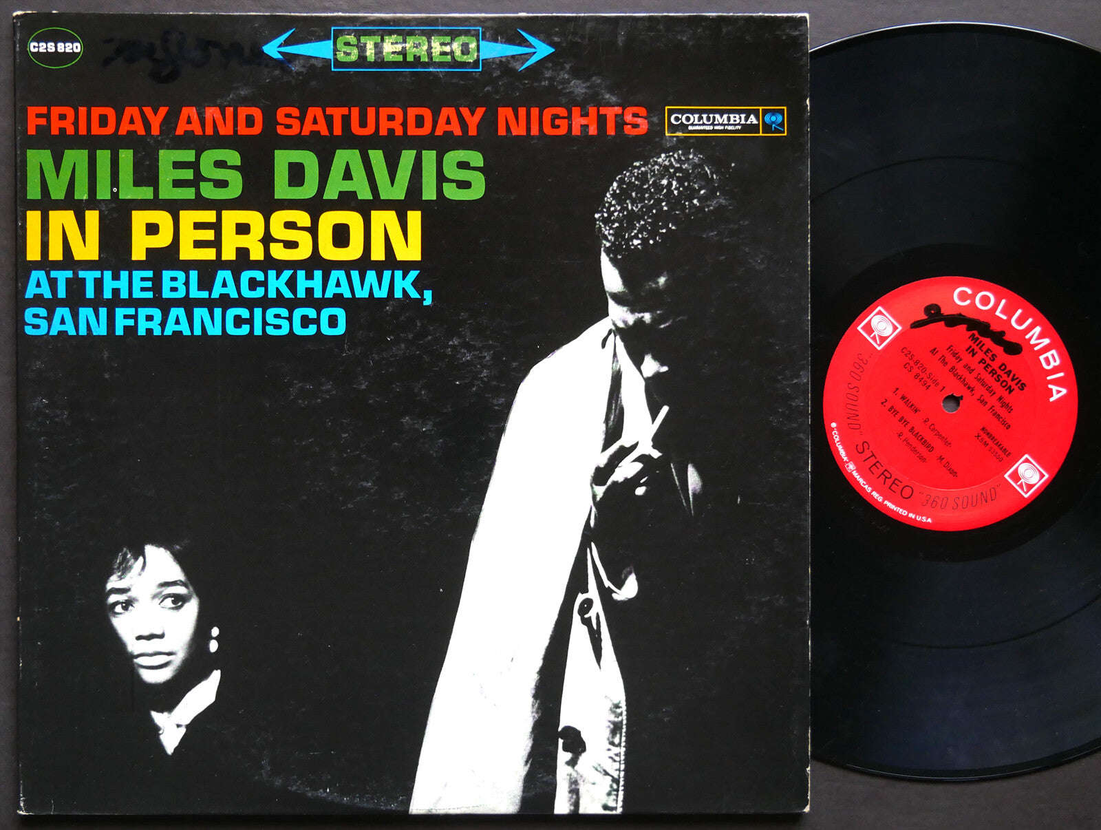 MILES DAVIS In Person At The Blackhawk 2xLP COLUMBIA C2S 820 US 1965 Hank Mobley