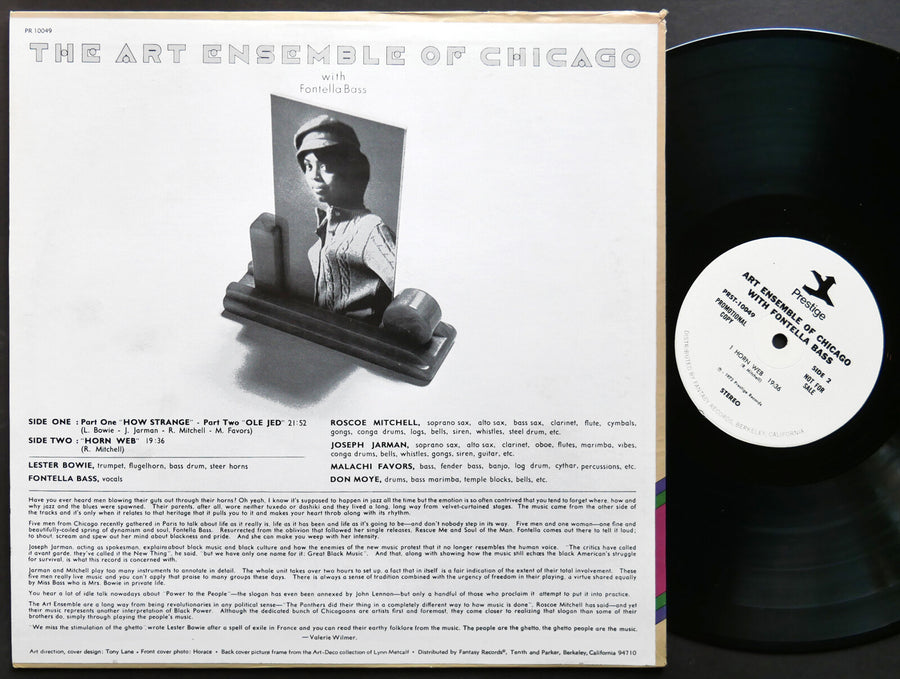 THE ART ENSEMBLE OF CHICAGO With Fontella Bass LP PRESTIGE PR 10049 US '72 PROMO