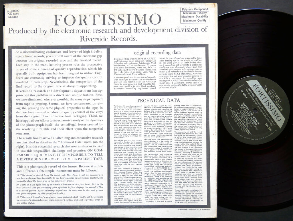 BLUE MITCHELL Brasses And Strings LP FORTISSIMO XK 8006 US 1961 Tommy Flanagan