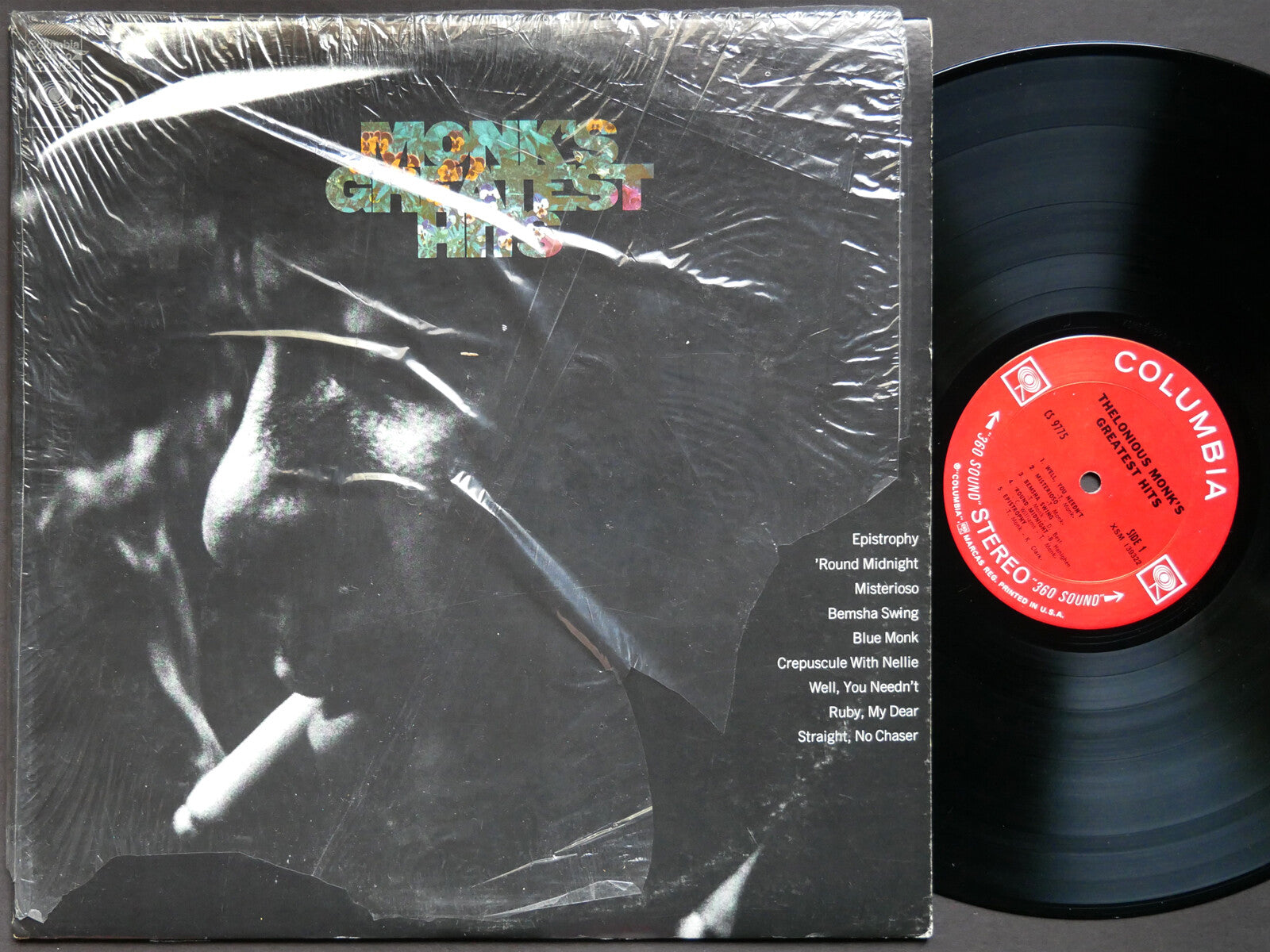 THELONIOUS MONK Monk's Greatest Hits LP COLUMBIA CS 9775 US 1969 Charlie Rouse