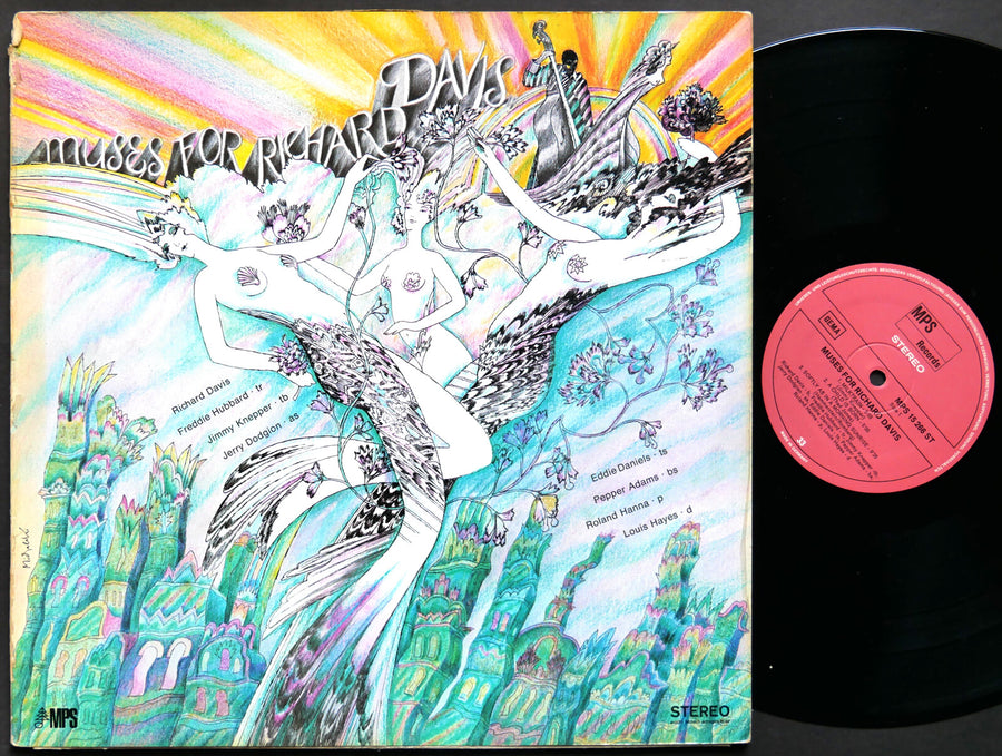 RICHARD DAVIS Muses For LP MPS 15 266 GERMANY 1970 Freddie Hubbard Pepper Adams