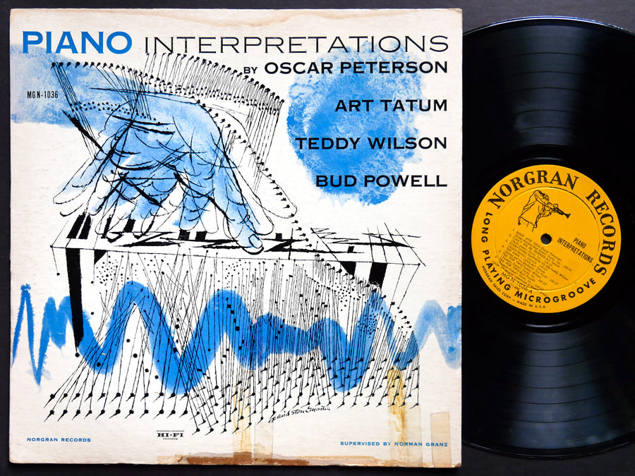 BUD POWELL OSCAR PETERSON Piano Interpretations LP NORGRAN MG N-1036 DG MONO