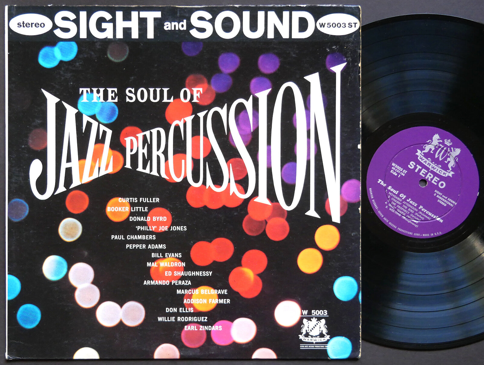 DONALD BYRD CURTIS FULLER BILL EVANS The Soul Of Jazz Percussion WARWICK W 5003