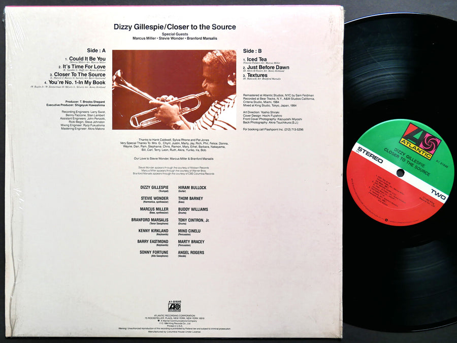 DIZZY GILLESPIE Closer To The Source LP ATLANTIC 81646-1 US 1984 Sonny Fortune