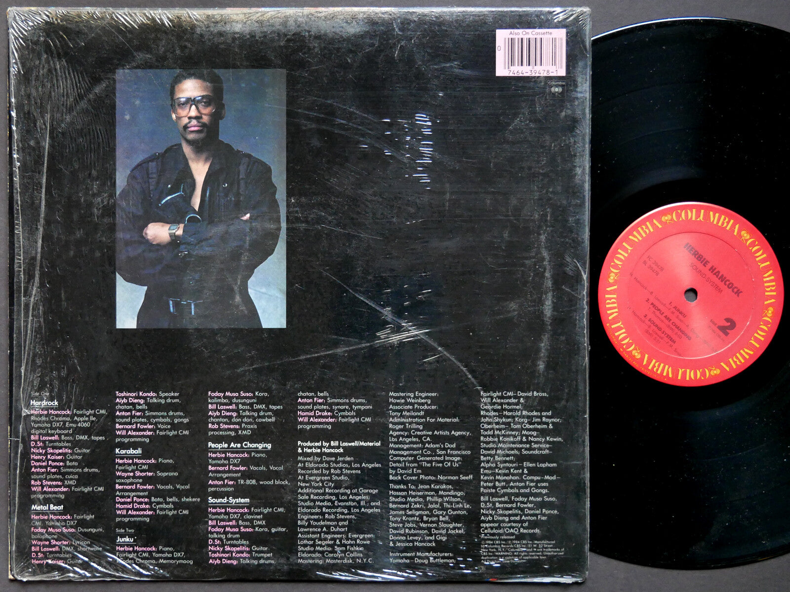 HERBIE HANCOCK Sound-System LP CBS PC 39478 US 1984 Wayne Shorter Bill Laswell