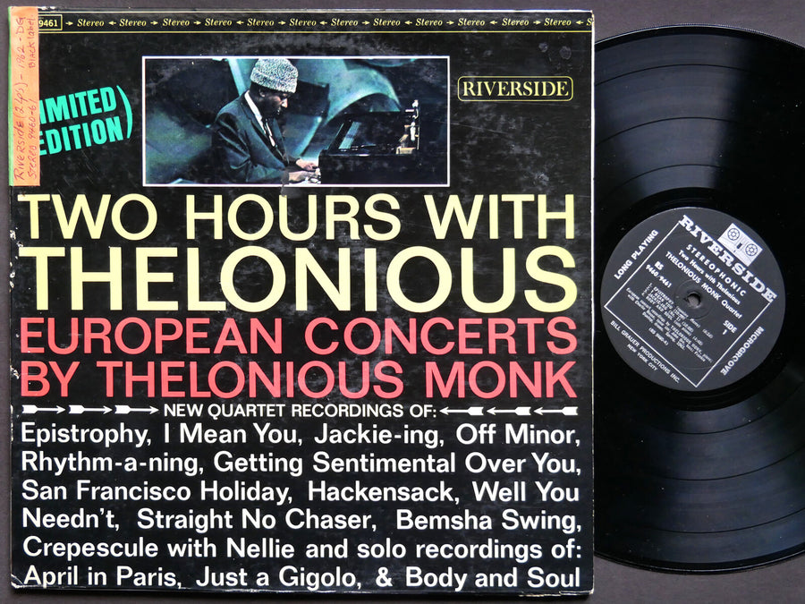 THELONIOUS MONK Two Hours With European Concerts LP RIVERSIDE RS 9460/9461 DG ST