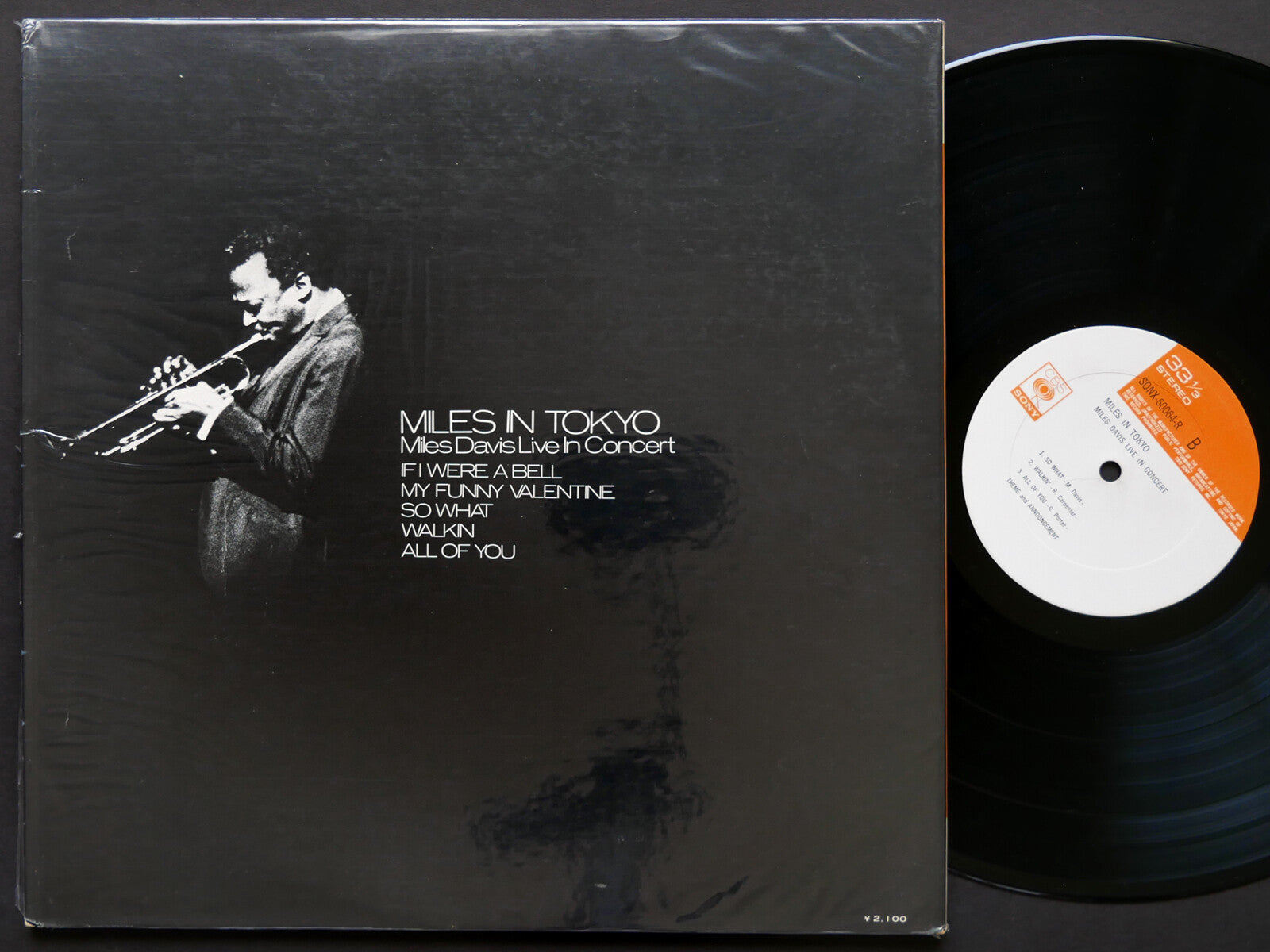 MILES DAVIS Miles In Tokyo LP CBS/SONY SONX 60064-R JAPAN 1969 Herbie Hancock