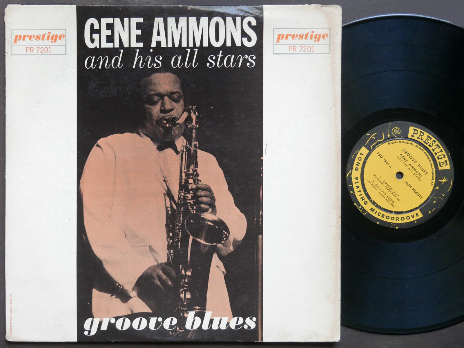 GENE AMMONS Groove Blues LP PRESTIGE 7201 NJ RVG MONO John Coltrane Mal Waldron